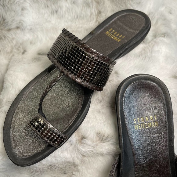 Stuart Weitzman Caliph Sandals Size 5.5 - Picture 2 of 9